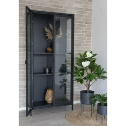House Nordic Vitrinekast Brisbane Zwart Groot