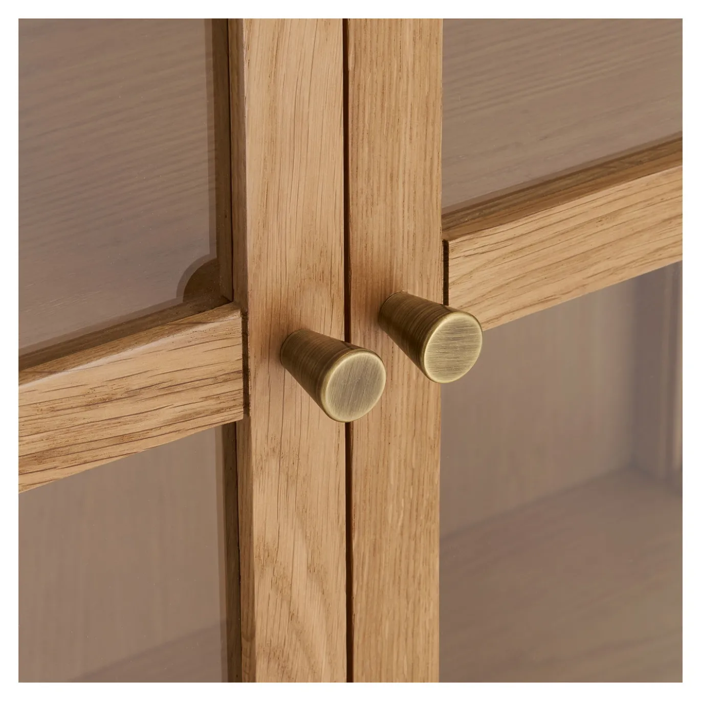 House Nordic Vitrinekast Zamora 2-Deurs Glas Naturel 180cm