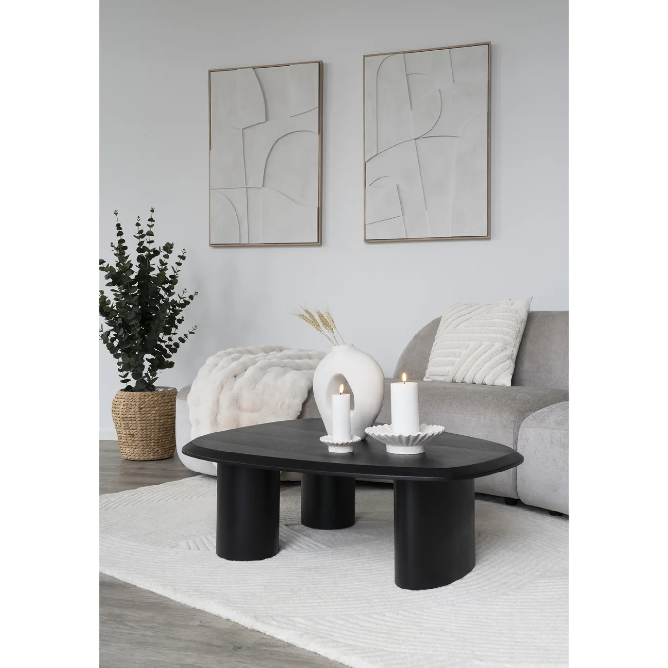 House Nordic Vloerkleed Pune Ivoor 160x230cm