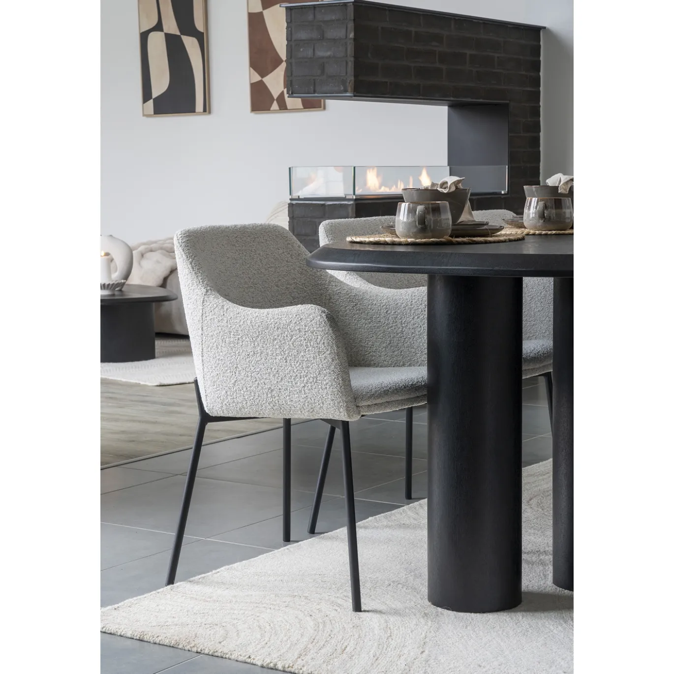 House Nordic Vloerkleed Surat Lichtbruin Ivoor 160x230cm