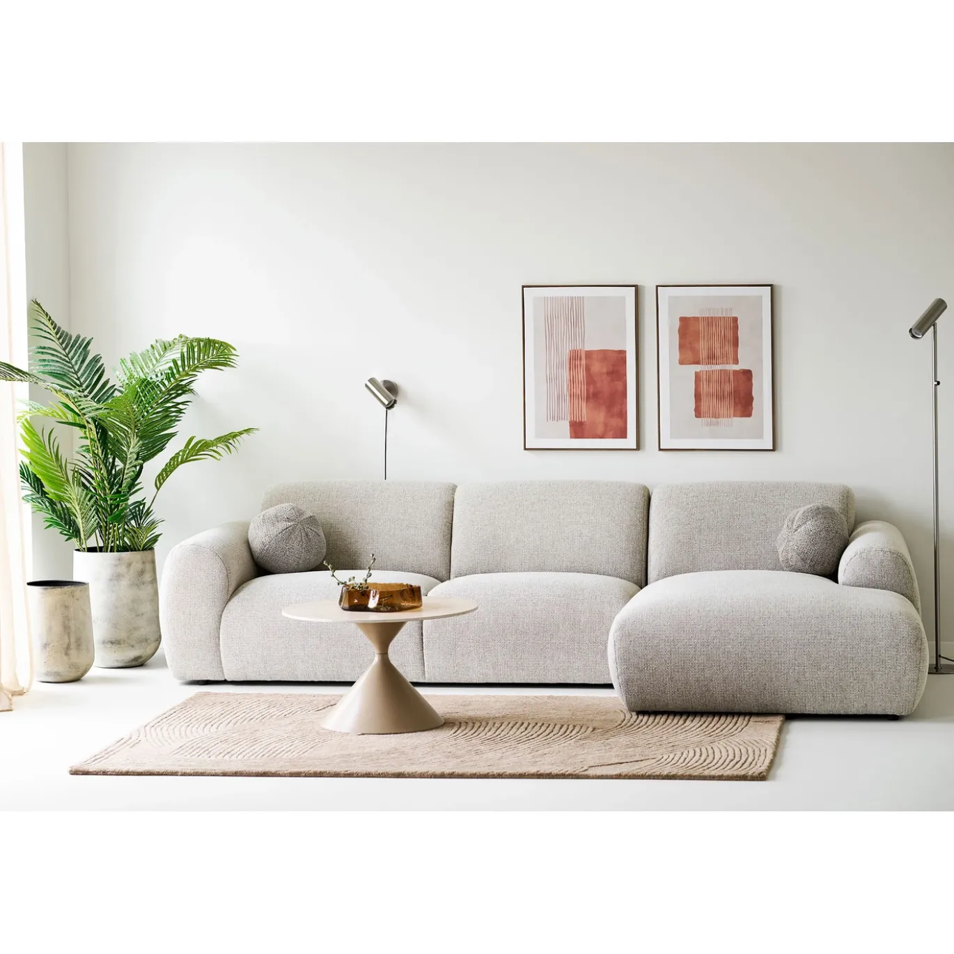 House Nordic Vloerlamp Paris Zilver