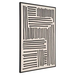 House Nordic Wanddecoratie Canvas Lipari A MDF Zwart/Beige