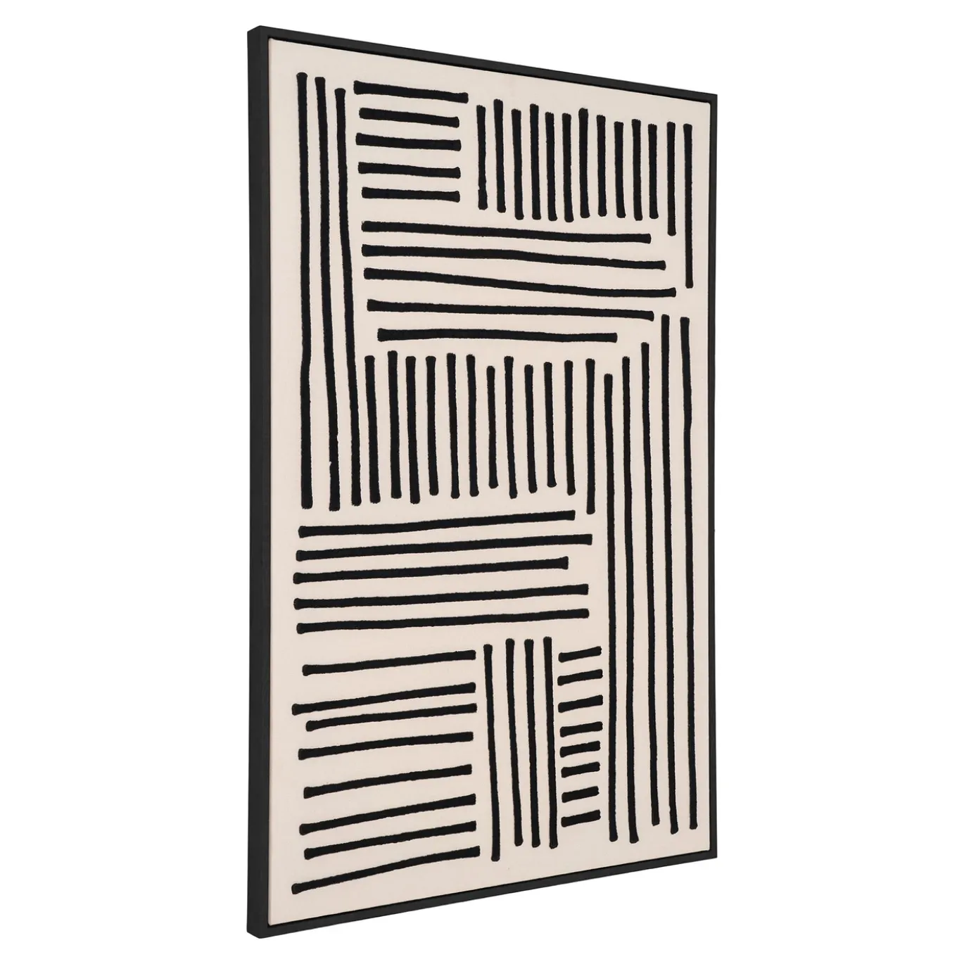 House Nordic Wanddecoratie Canvas Lipari A MDF Zwart/Beige