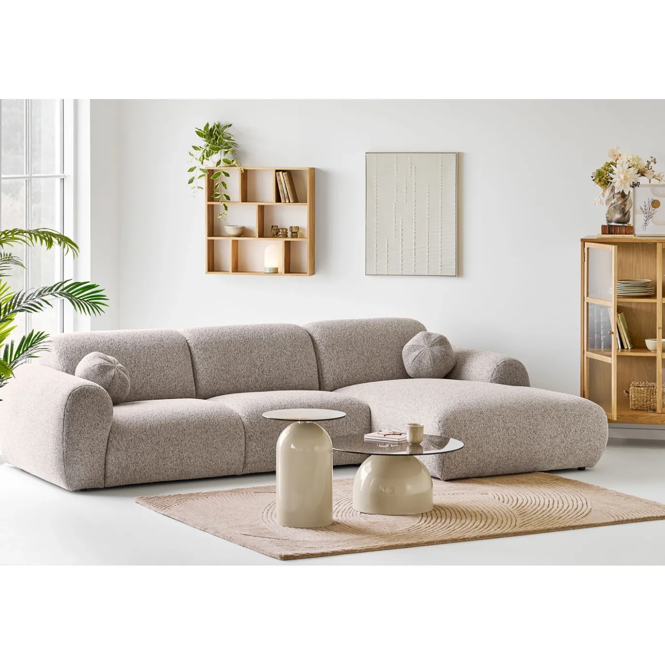 House Nordic Wanddecoratie Ena Beige 60x80cm