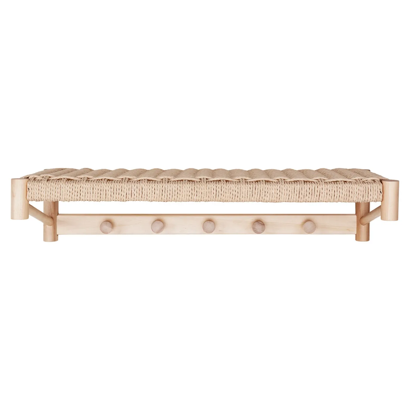 House Nordic Wandkapstok Abano Populier Naturel 78cm