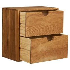 House Nordic Wandkastje Townsville Naturel Met Lades 30x30cm