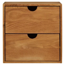 House Nordic Wandkastje Townsville Naturel Met Lades 30x30cm