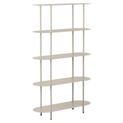 House Nordic Wandkast Rieti 5-Planken Metaal Zand 150cm
