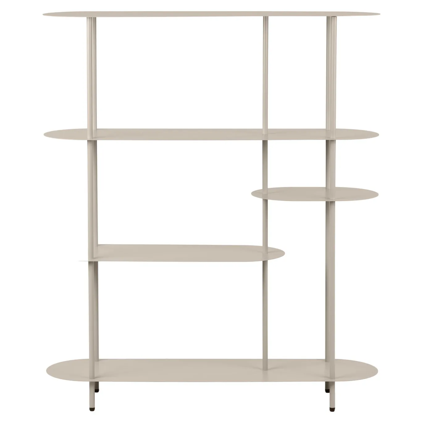 House Nordic Wandkast Rieti 5-Planken Metaal Zand 139cm