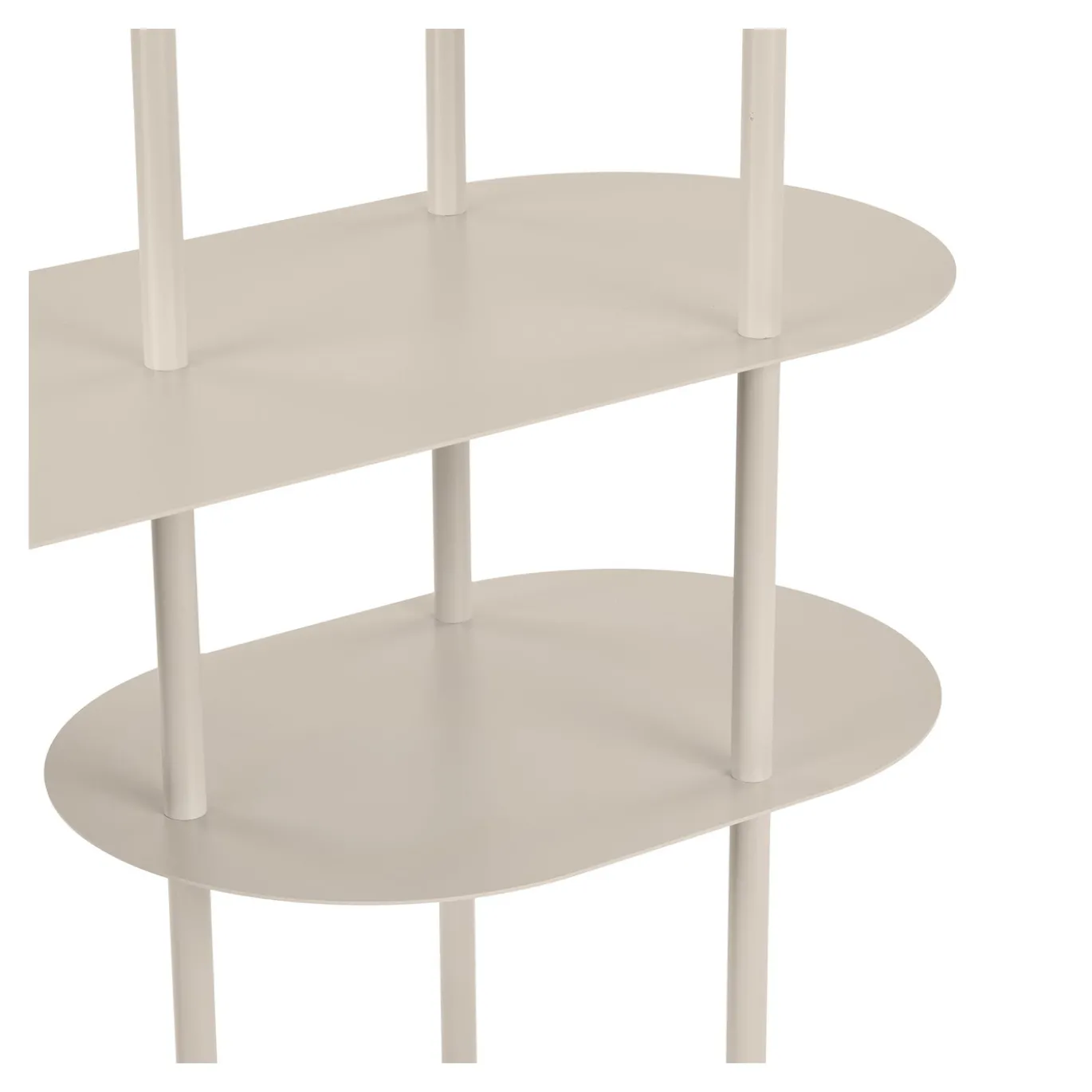 House Nordic Wandkast Rieti 5-Planken Metaal Zand 139cm