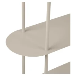 House Nordic Wandkast Rieti 5-Planken Metaal Zand 139cm