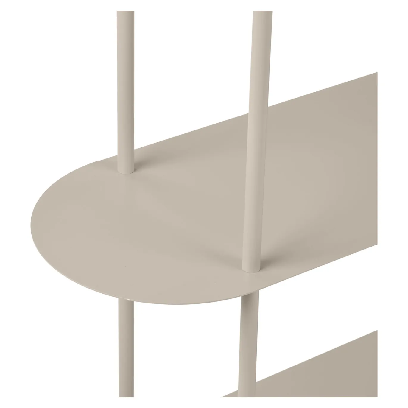 House Nordic Wandkast Rieti 5-Planken Metaal Zand 139cm