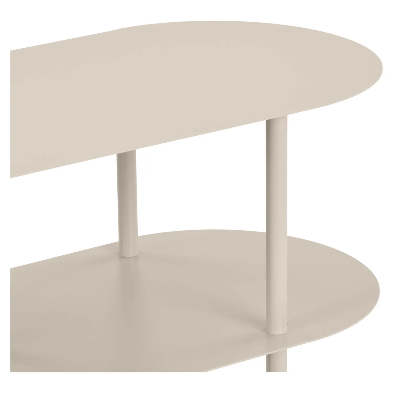 House Nordic Wandkast Rieti 4-Planken Metaal Zand