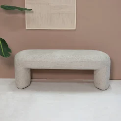 HUIZEDOP Bank Raven Beige 110cm - Giga Meubel