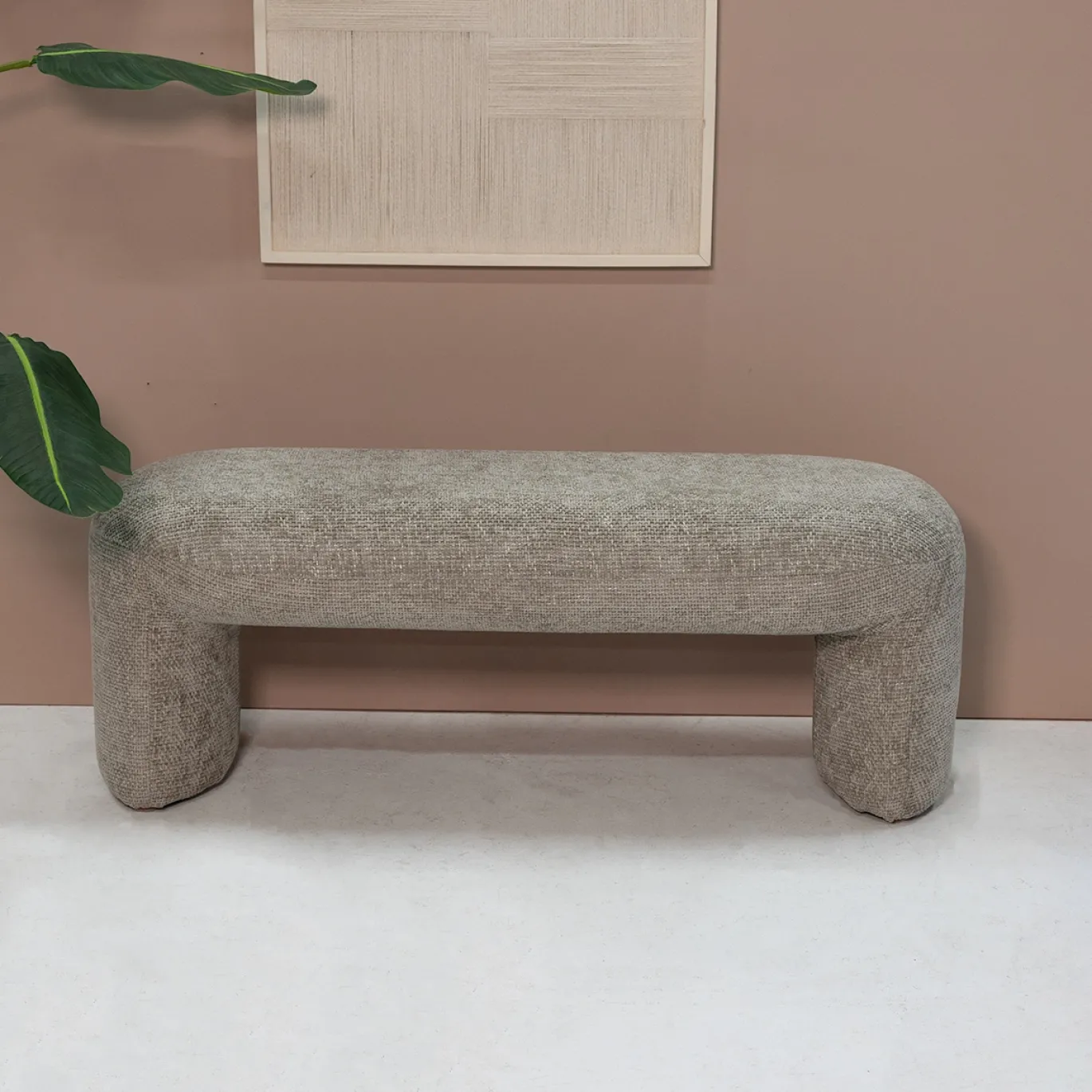 HUIZEDOP Bank Raven Taupe 110cm - Giga Meubel