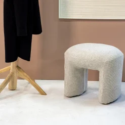 HUIZEDOP Poef Raven Beige - Giga Meubel