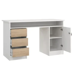 Kantoorbureau Function Plus Wit Jackson Hickory - Giga Living