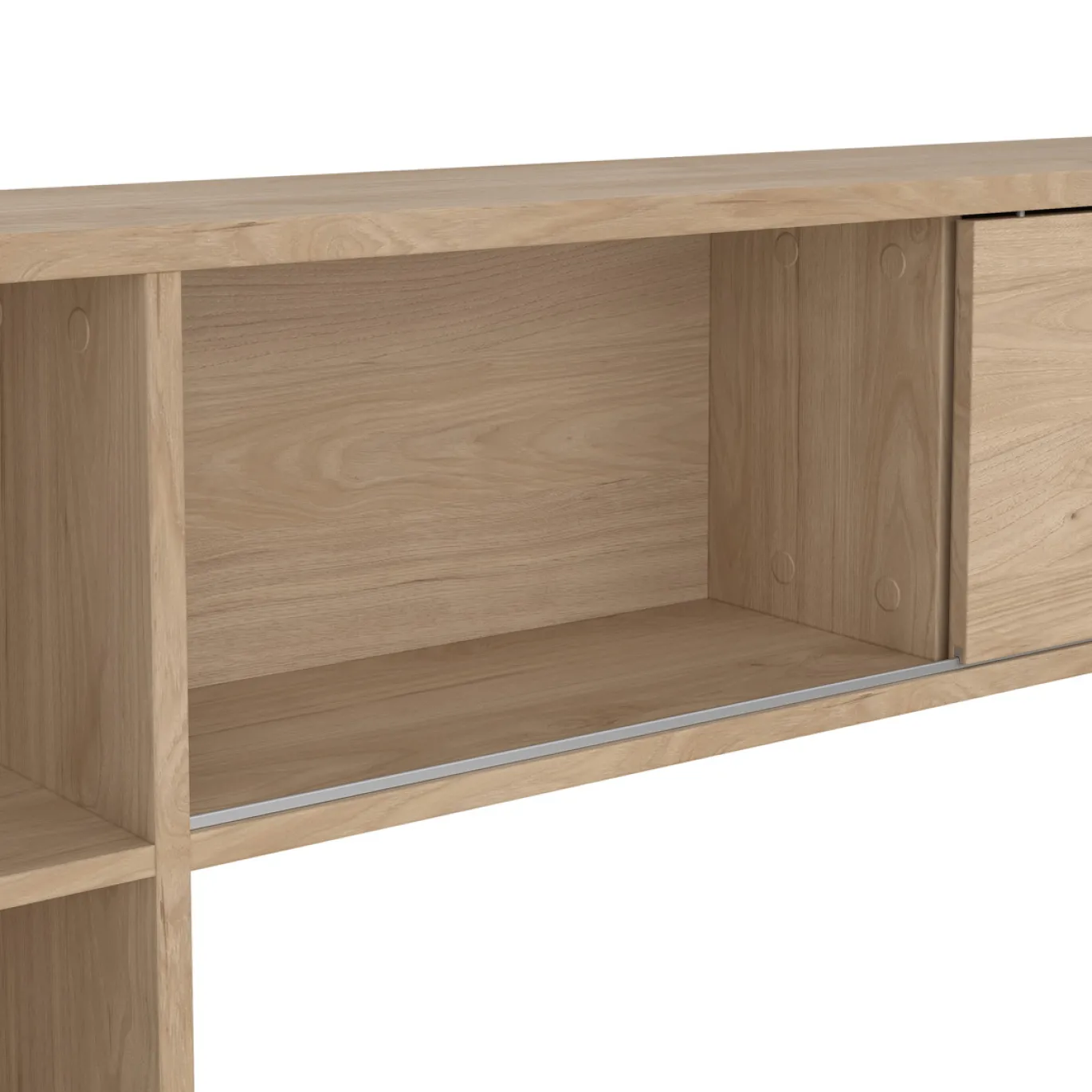 Kantoorbureau Function Plus Jackson Hickory 1-schuifdeur - Giga Living