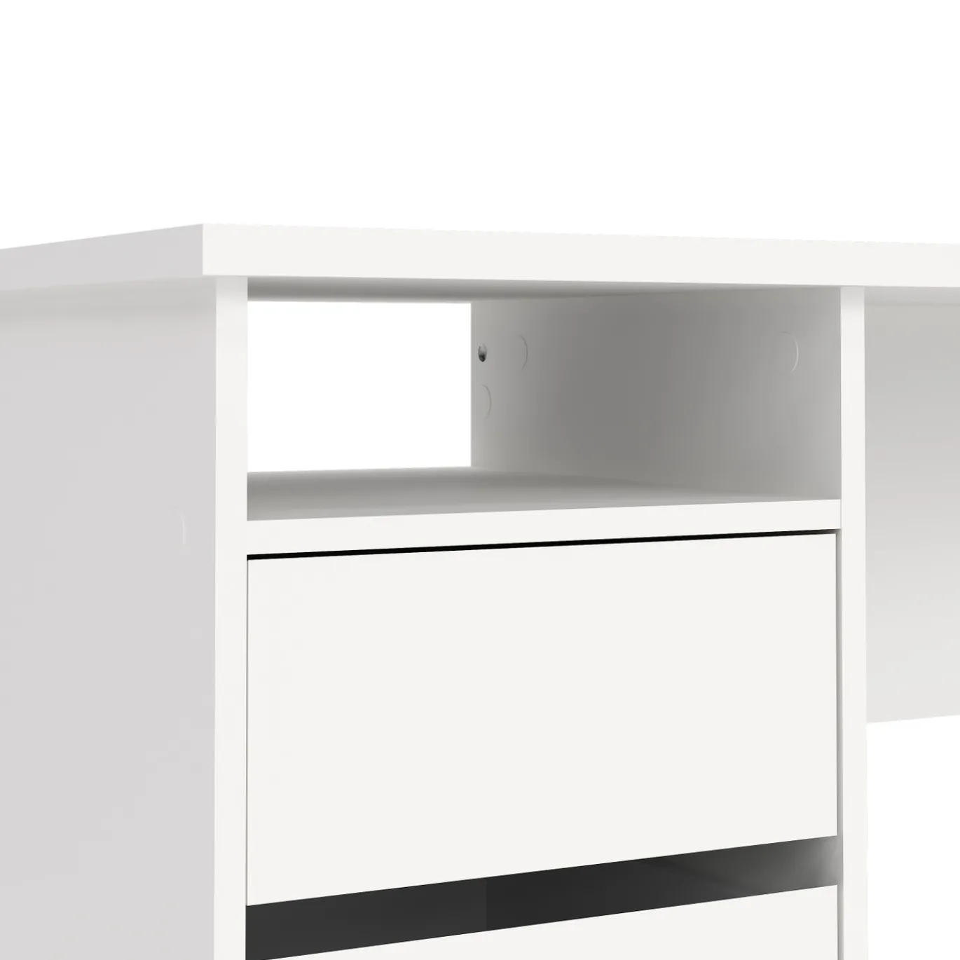 Kantoorbureau Function Plus Wit Hoogglans 102cm - Giga Living