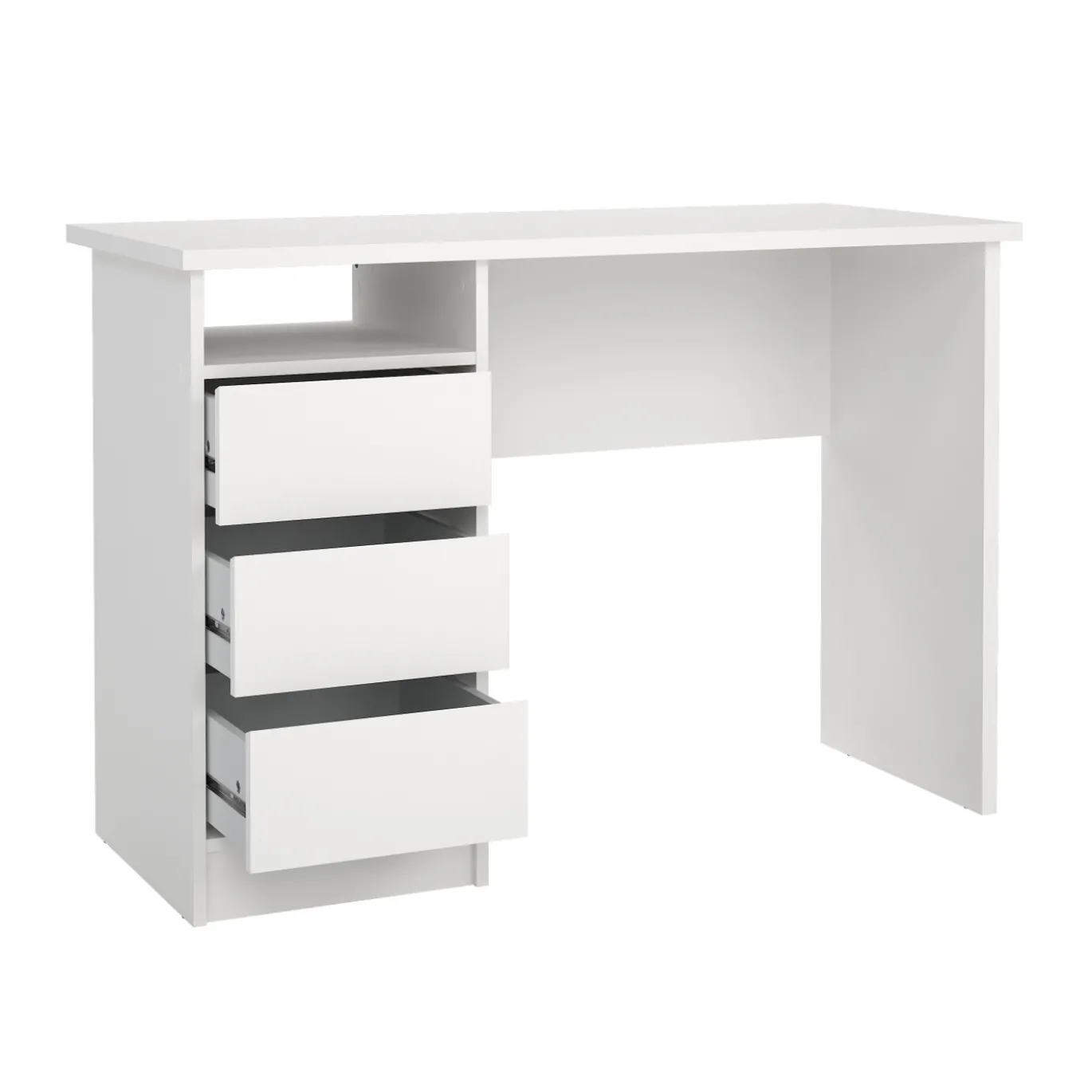 Kantoorbureau Function Plus Wit Hoogglans 102cm - Giga Living