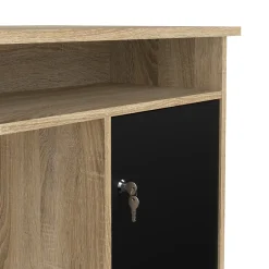 Kantoorbureau Function Plus Zwart/Naturel - Giga Living