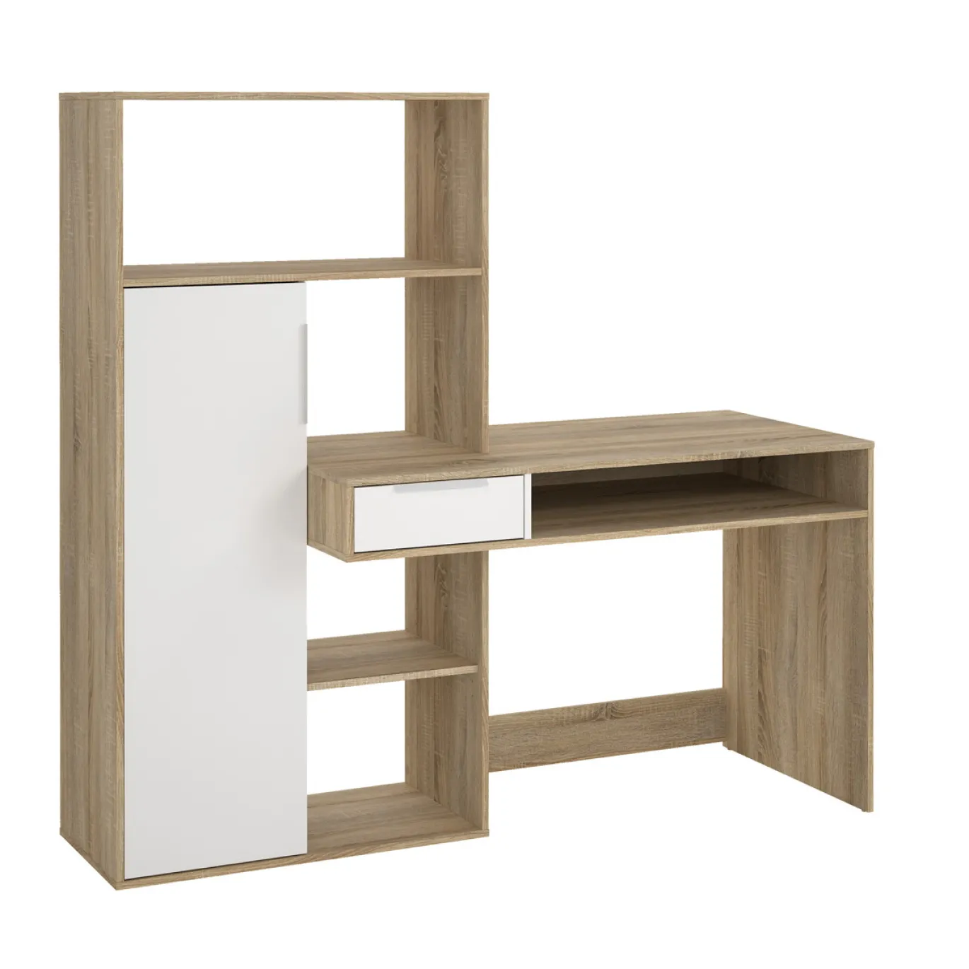 Kantoorbureau Function Plus Wit/Naturel - Giga Living