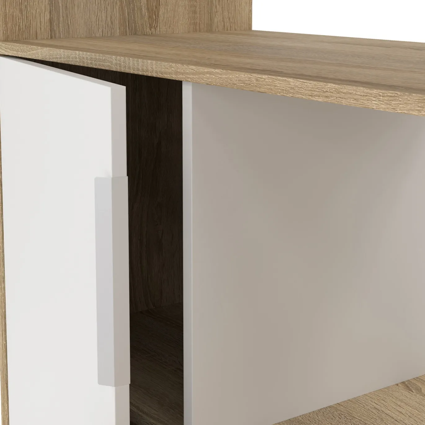 Kantoorbureau Function Plus Wit/Naturel - Giga Living