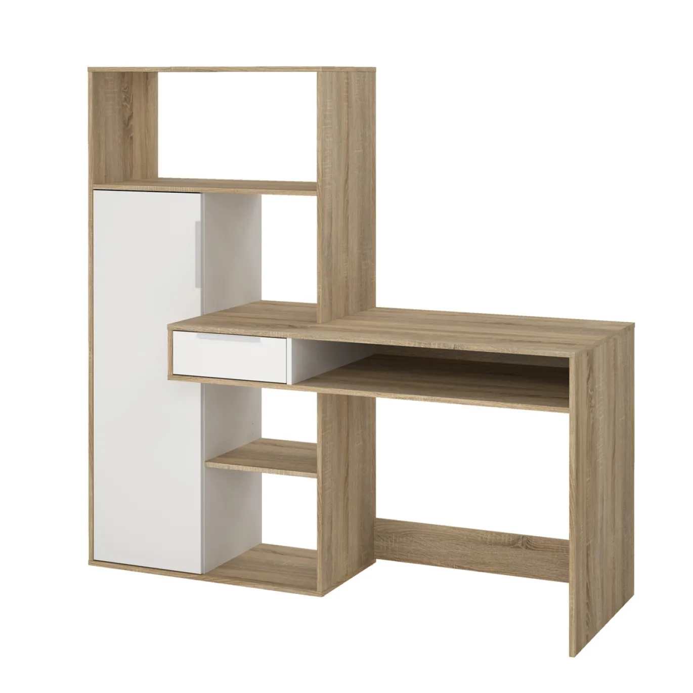 Kantoorbureau Function Plus Wit/Naturel - Giga Living