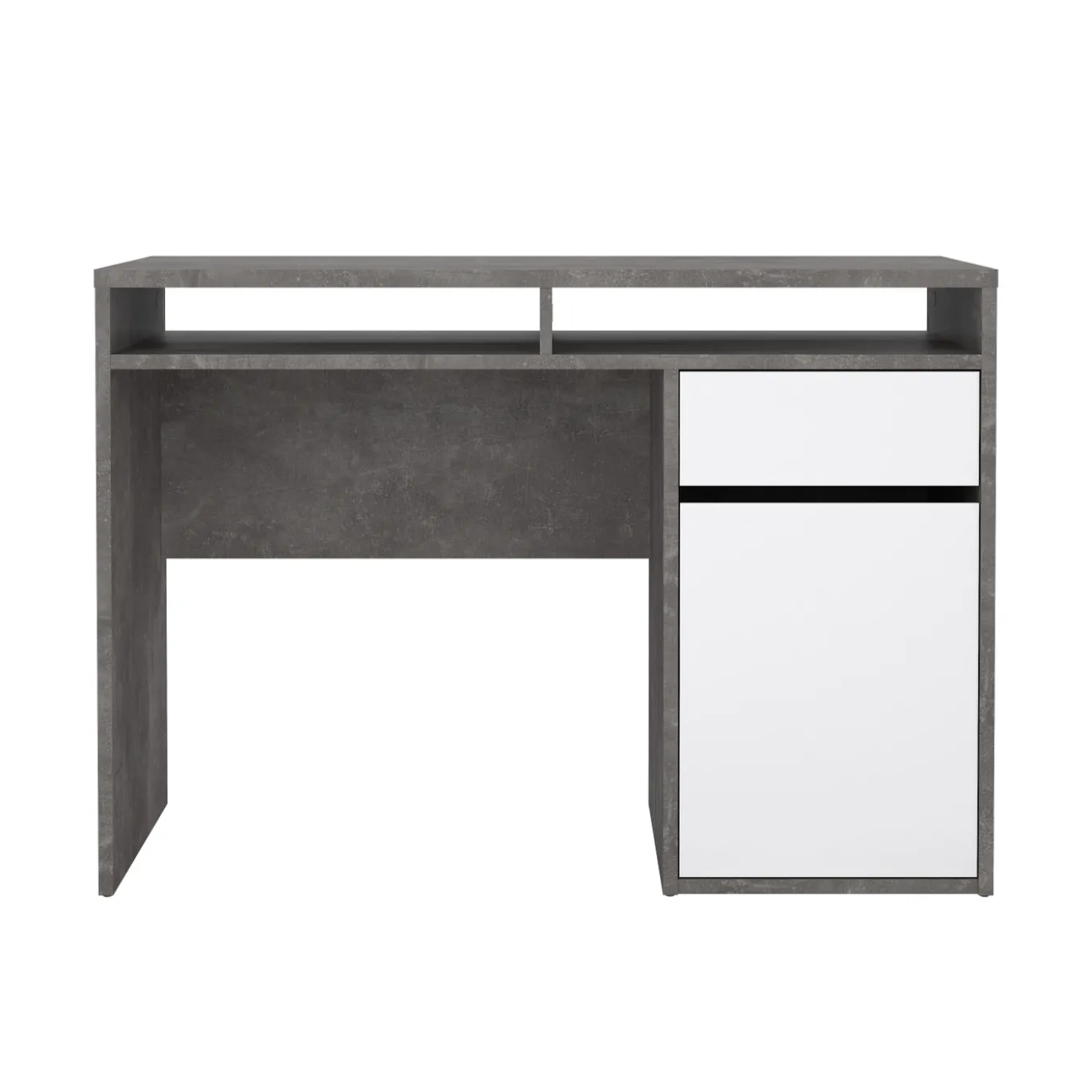 Kantoorbureau Function Plus Oxide Beton Wit Hoogglans - Giga Living