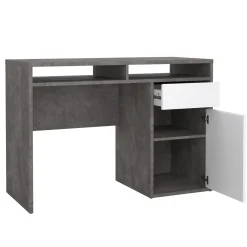 Kantoorbureau Function Plus Oxide Beton Wit Hoogglans - Giga Living