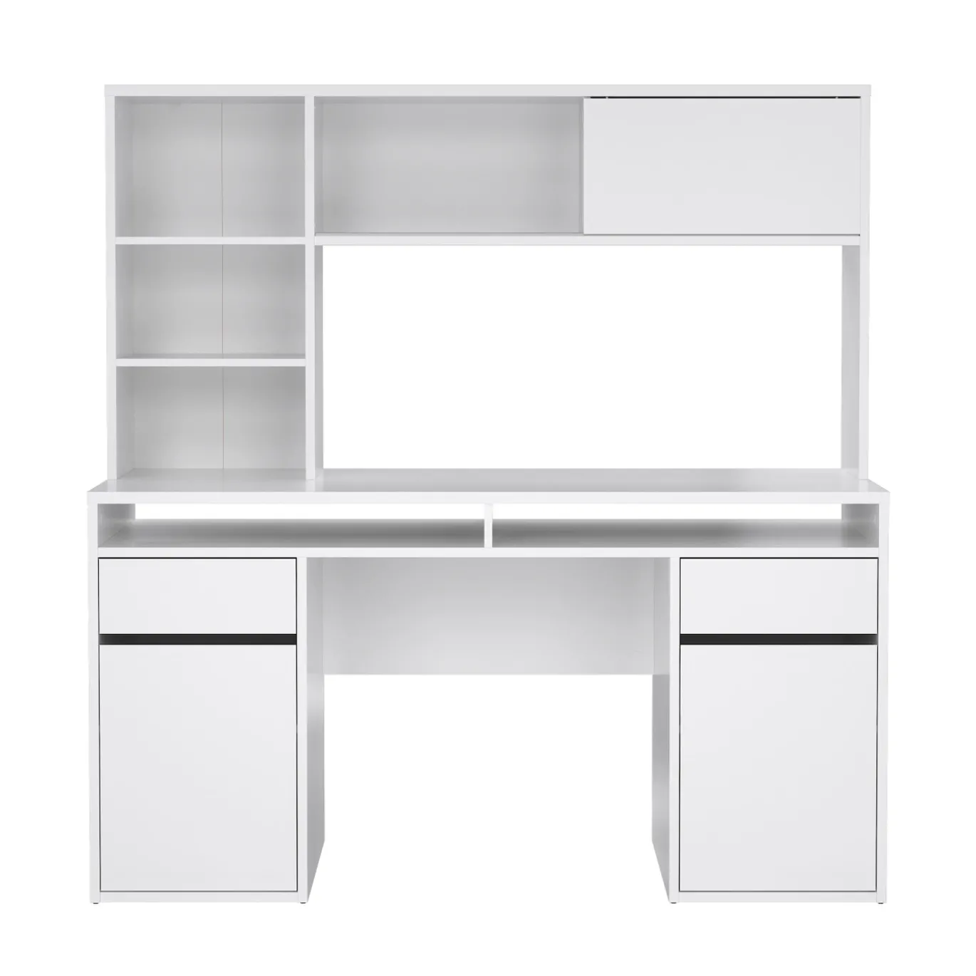Kantoorbureau Function Plus Wit Hoogglans - Giga Living