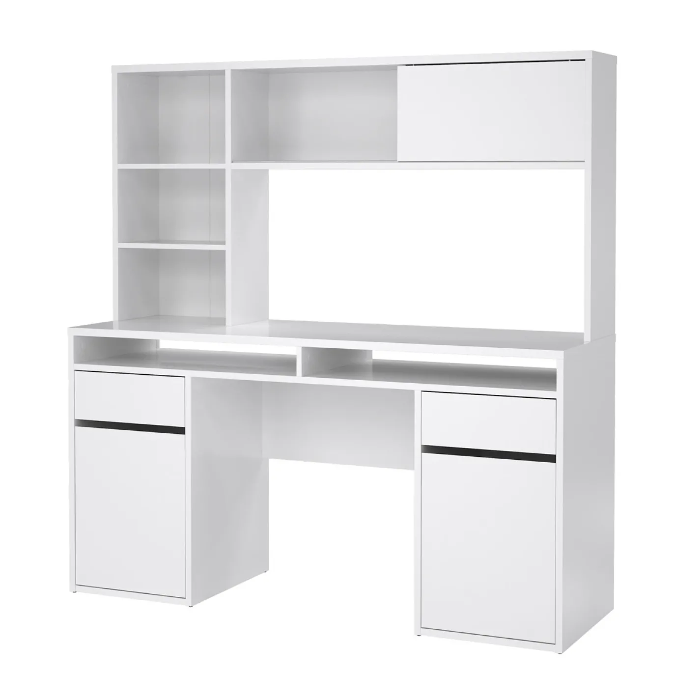 Kantoorbureau Function Plus Wit Hoogglans - Giga Living