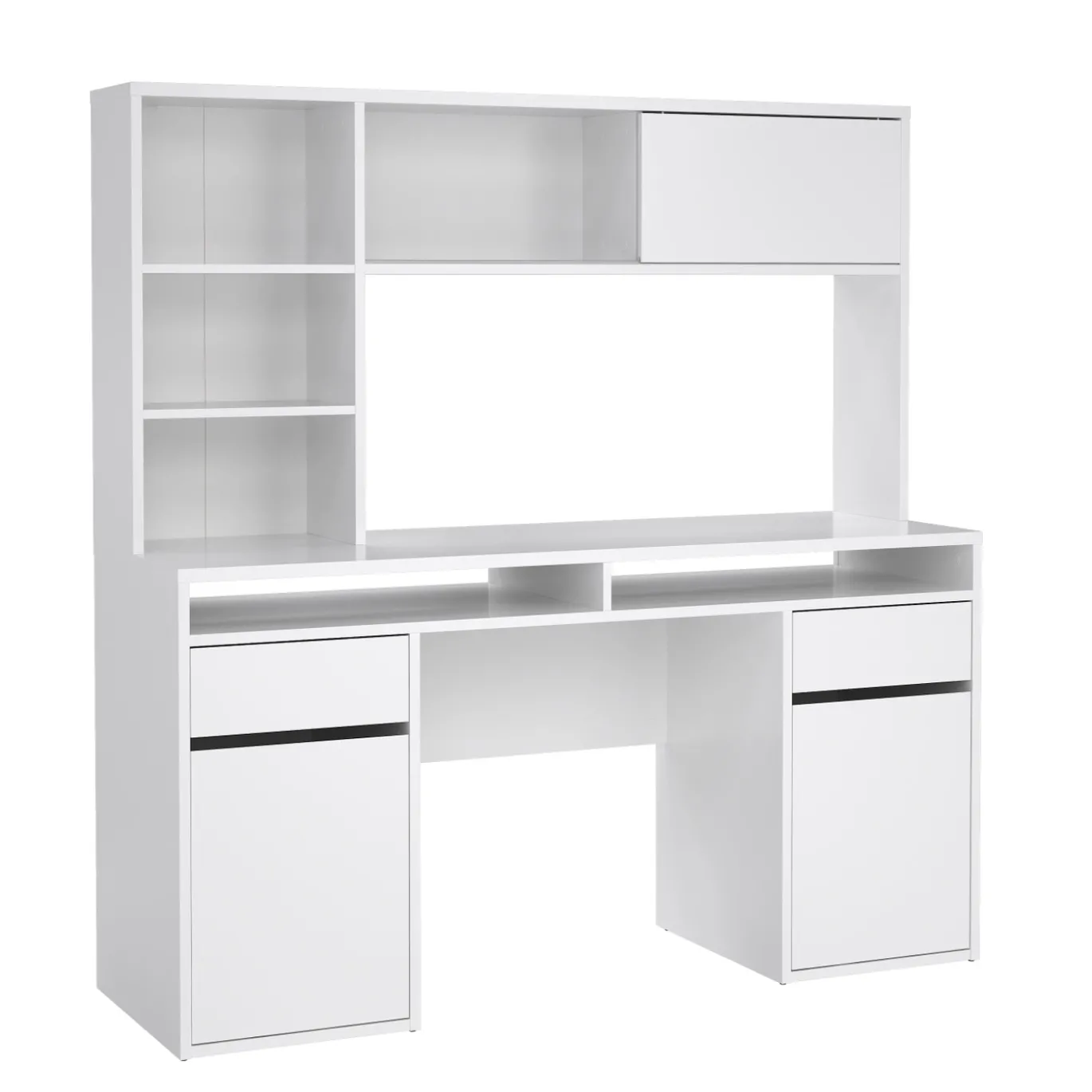 Kantoorbureau Function Plus Wit Hoogglans - Giga Living