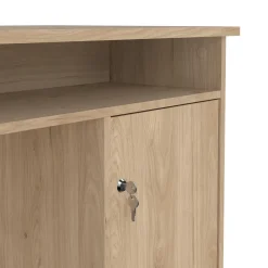 Kantoorbureau Function Plus Jackson Hickory Dicht + 3-lades - Giga Living