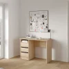 Kantoorbureau Function Plus Jackson Hickory 3-lades - Giga Living