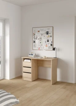 Kantoorbureau Function Plus Jackson Hickory 3-lades - Giga Living