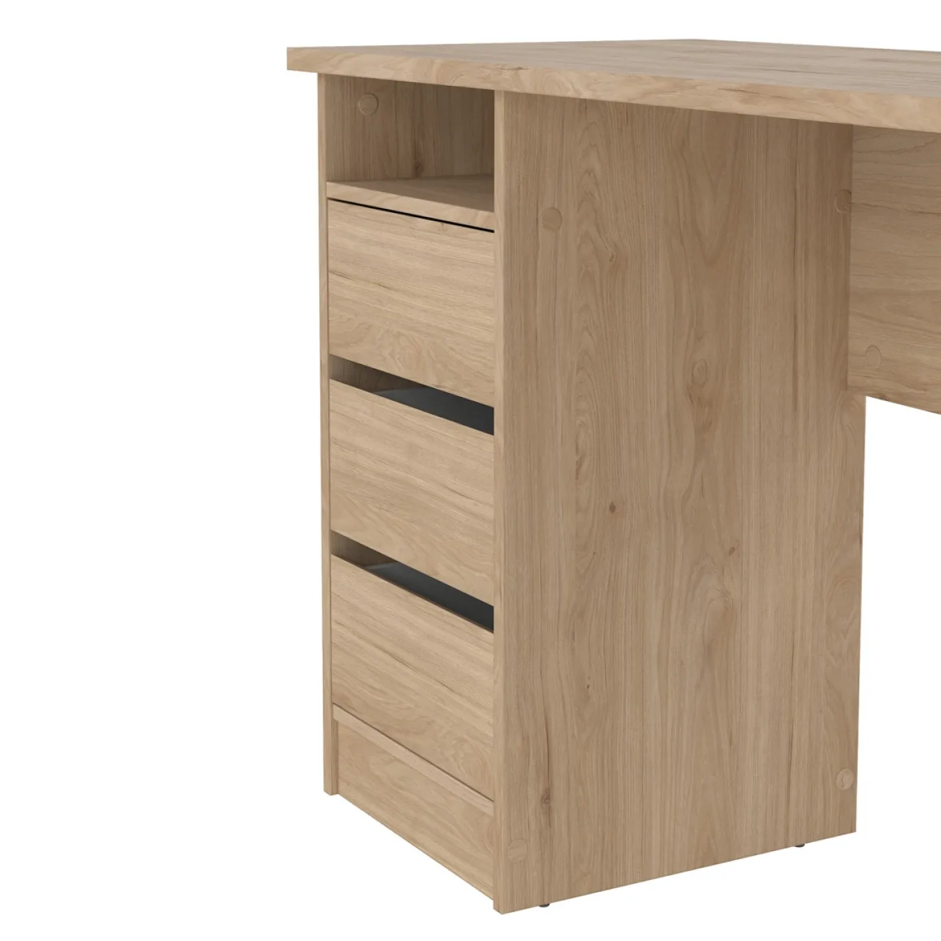 Kantoorbureau Function Plus Jackson Hickory 3-lades - Giga Living