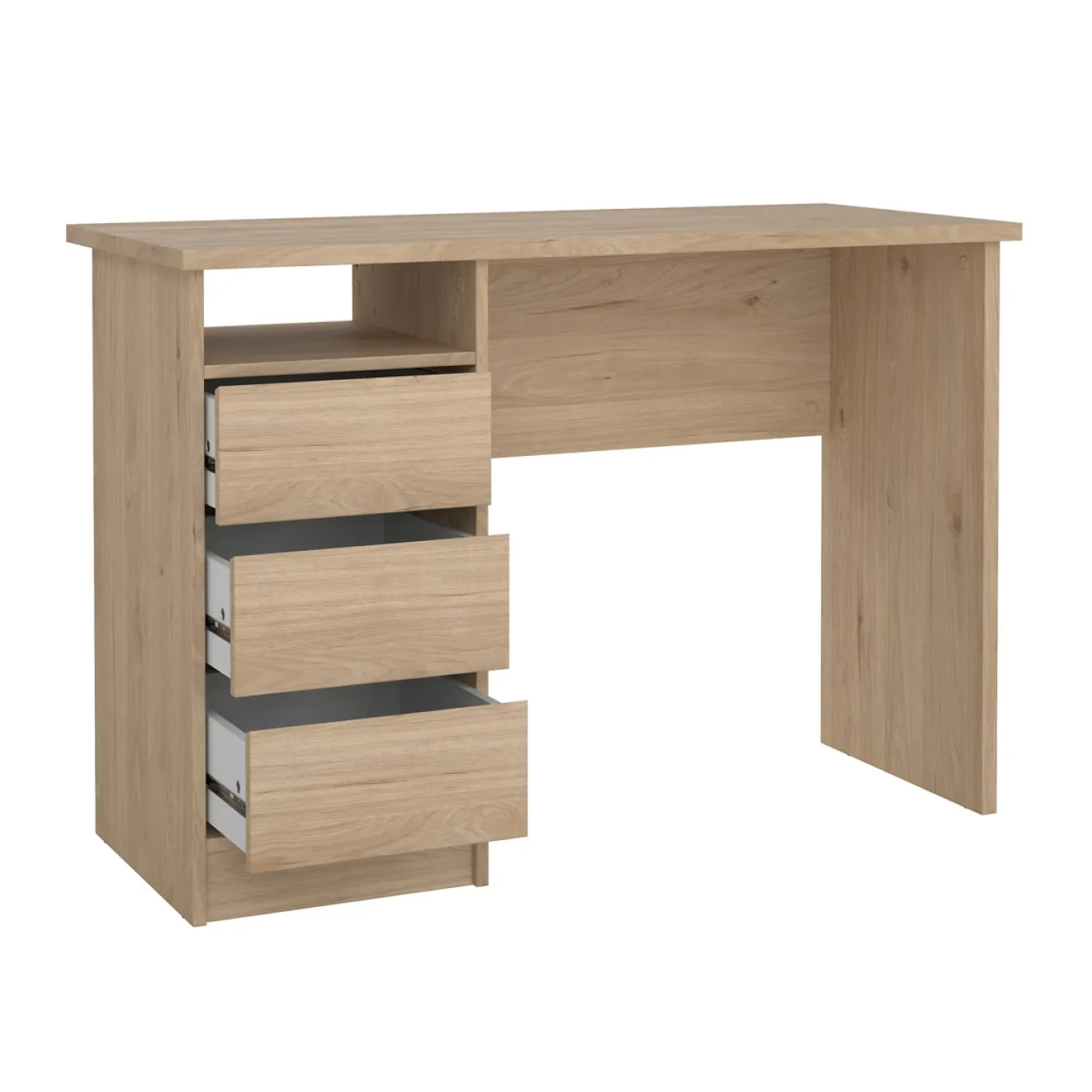 Kantoorbureau Function Plus Jackson Hickory 3-lades - Giga Living