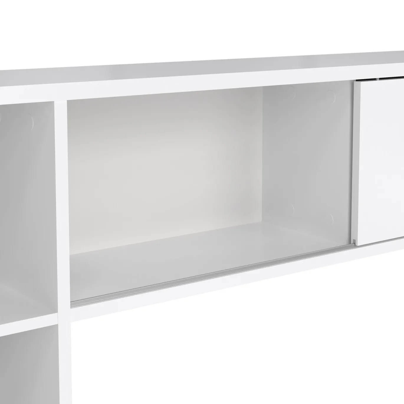 Kantoorbureau Function Plus Wit Hoogglans 1-schuifdeur - Giga Living