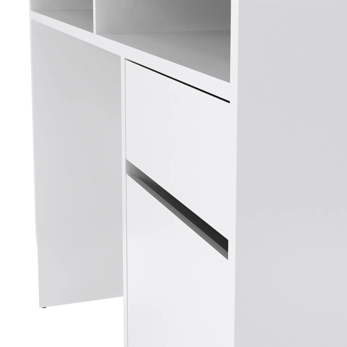 Kantoorbureau Function Plus Wit Hoogglans 110cm - Giga Living