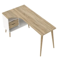 Kantoorbureau Oslo Wit/Naturel - Giga Living