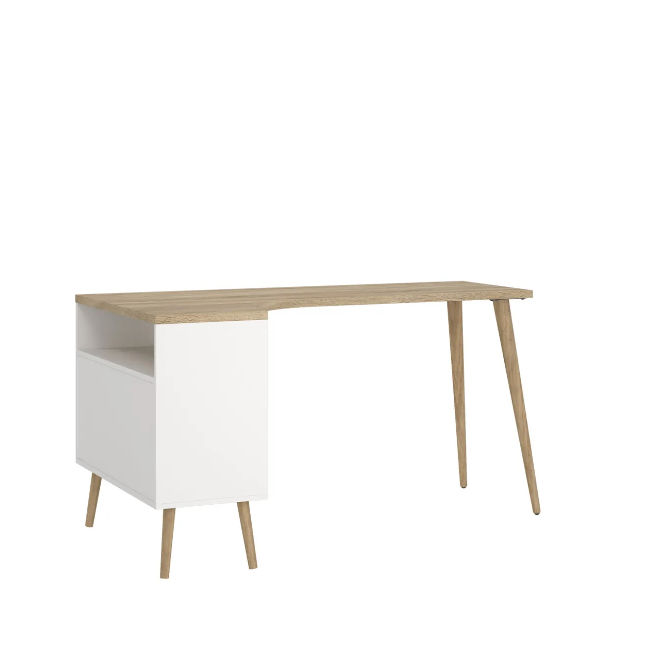 Kantoorbureau Oslo Wit/Naturel - Giga Living