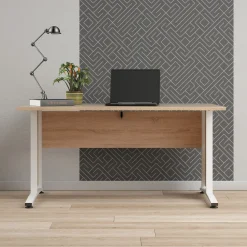Kantoorbureau Prima Wit/Naturel 150x80cm - Giga Living