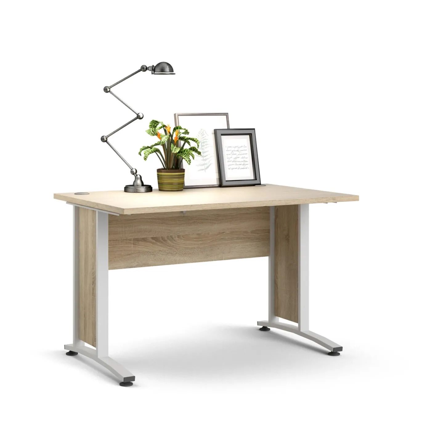 Kantoorbureau Prima Wit/Naturel 120x80cm - Giga Living