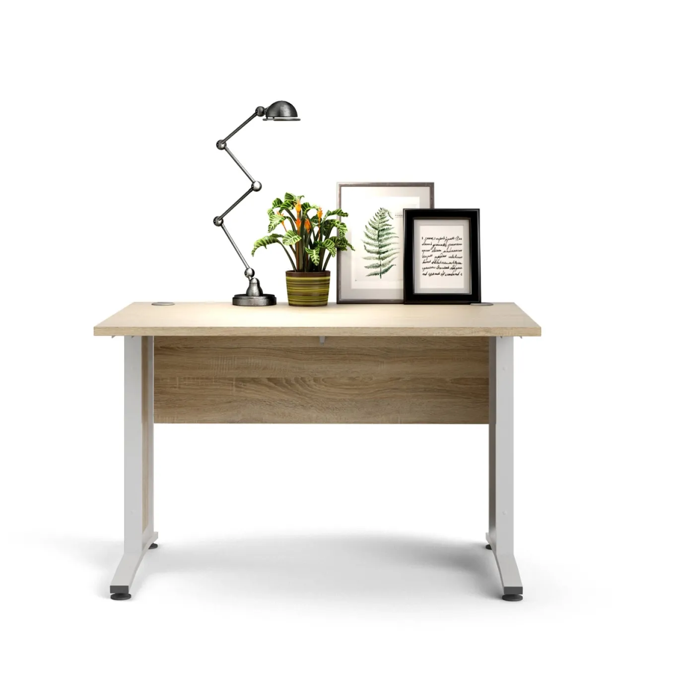 Kantoorbureau Prima Wit/Naturel 120x80cm - Giga Living