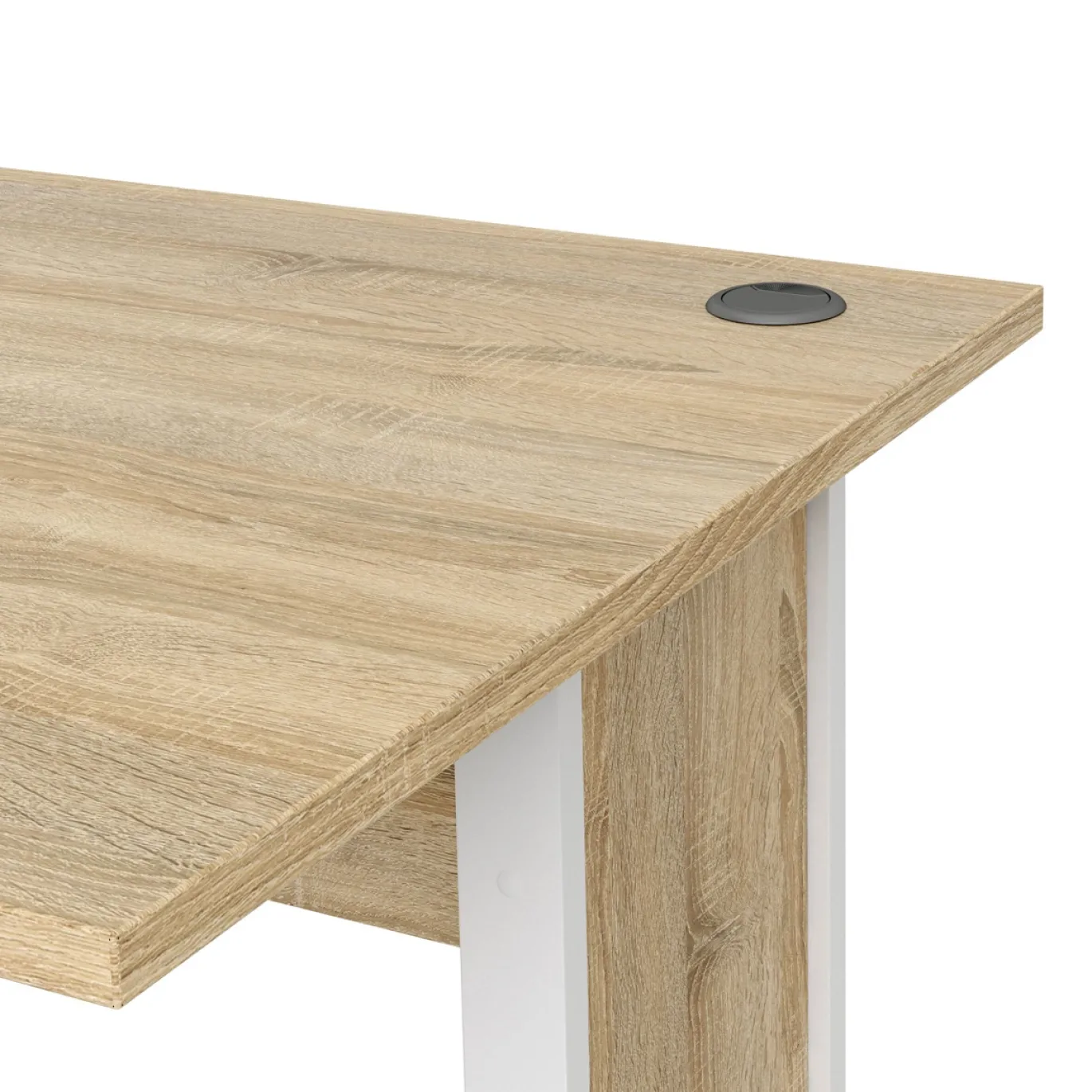 Kantoorbureau Prima Wit/Naturel 120x80cm - Giga Living