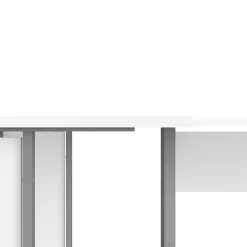 Kantoorbureau Prima Wit Zilvergrijs Staal 200x200cm - Giga Living