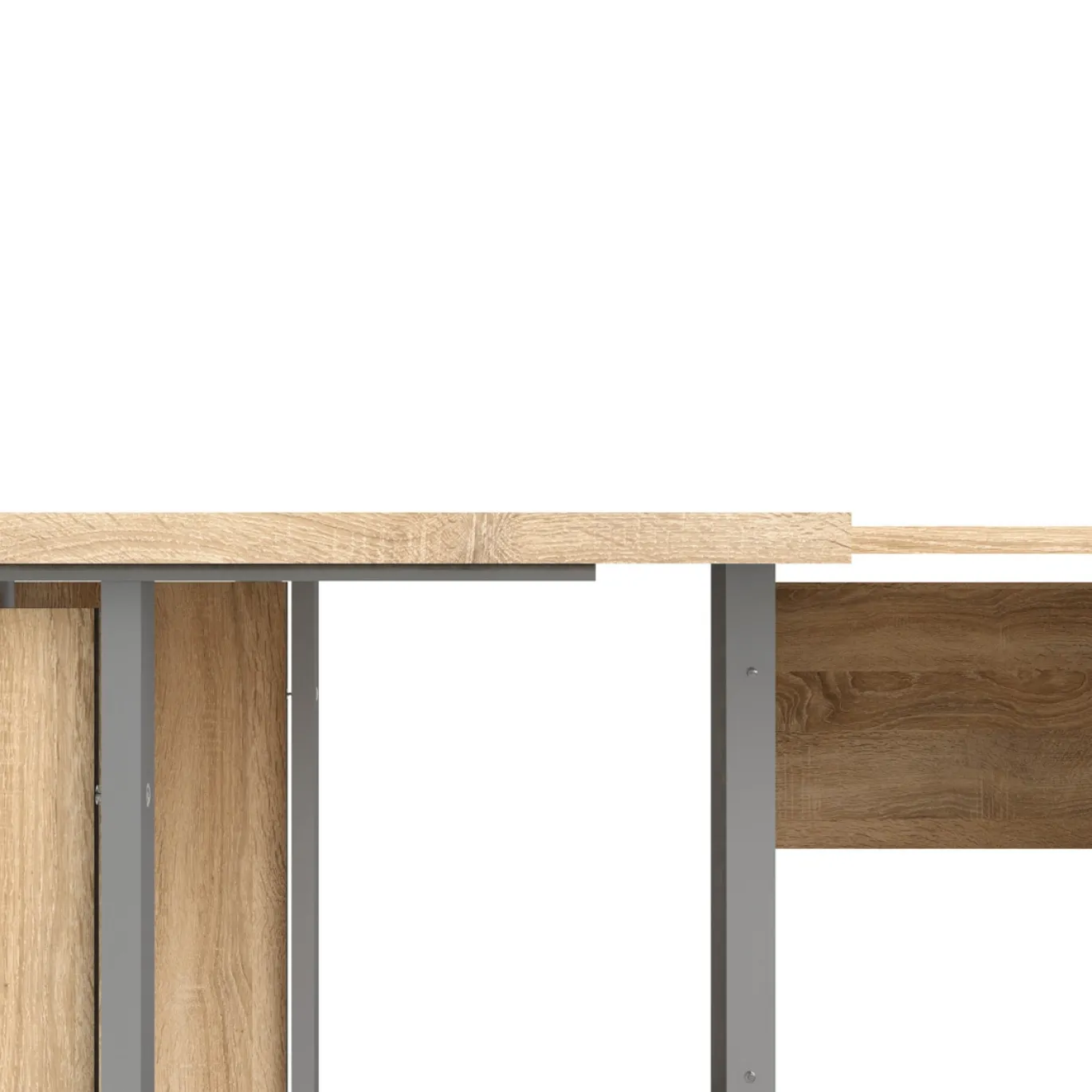 Kantoorbureau Prima Zilvergrijs Staal Naturel 230x200cm - Giga Living