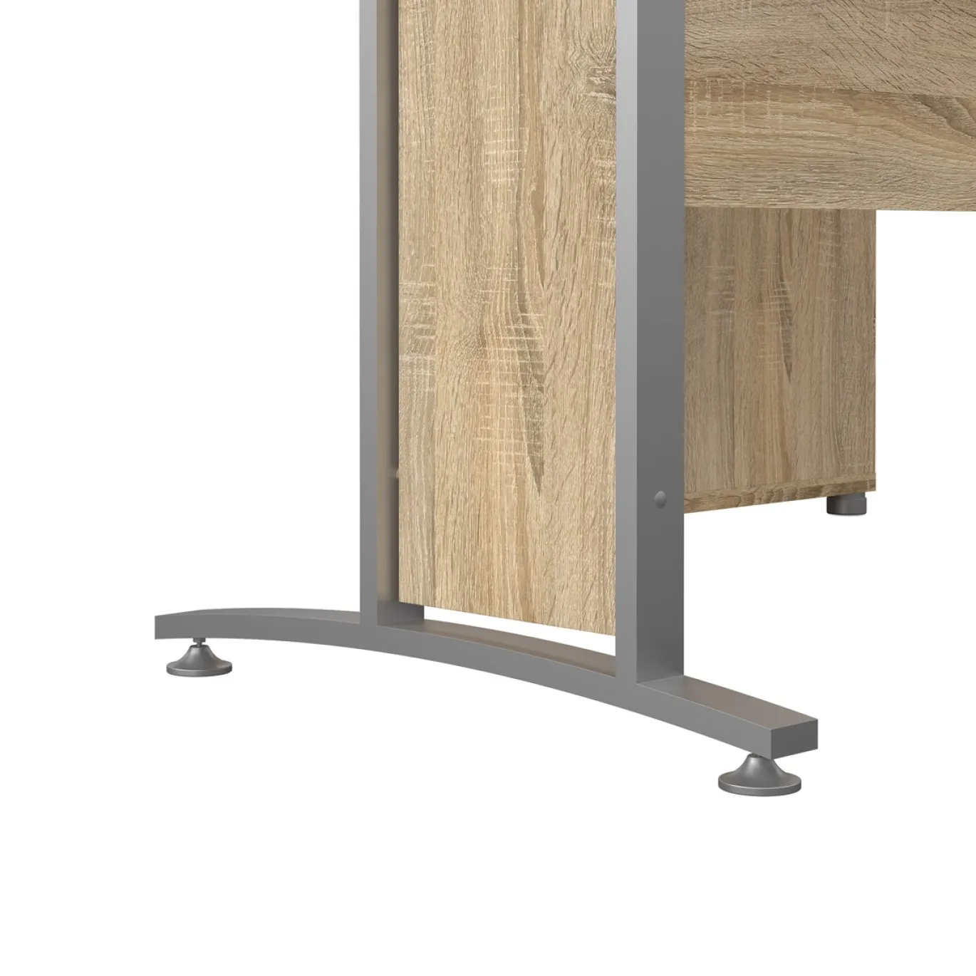 Kantoorbureau Prima Zilvergrijs Staal Naturel - Giga Living