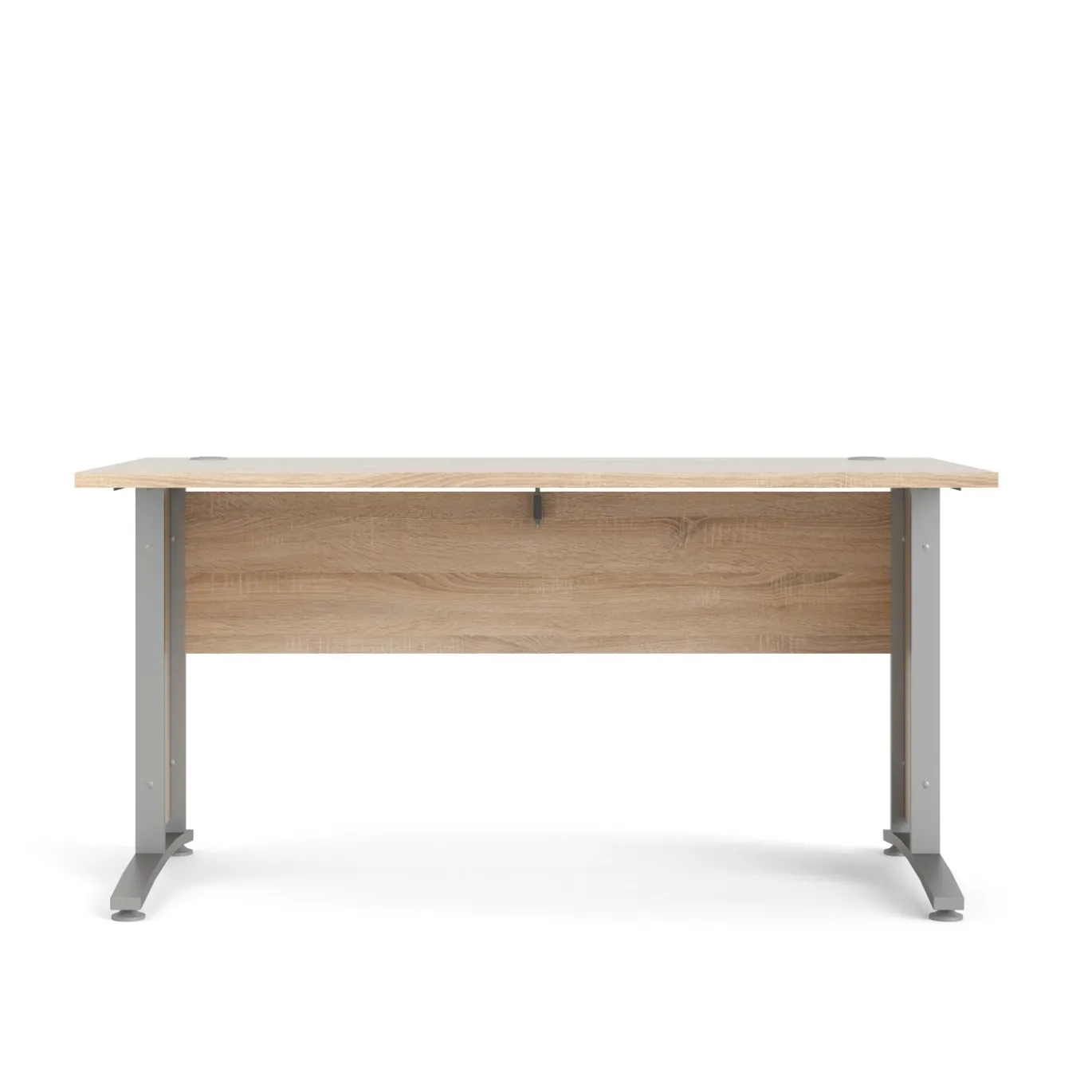 Kantoorbureau Prima Zilvergrijs Staal Naturel 150x80cm - Giga Living